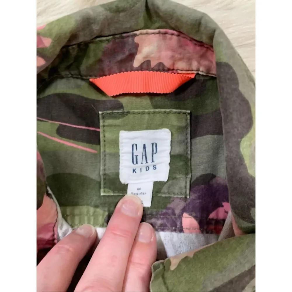 Gap Girls M Floral Camo Jacket